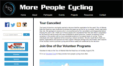 Desktop Screenshot of morepeoplecycling.ca