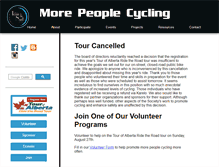 Tablet Screenshot of morepeoplecycling.ca